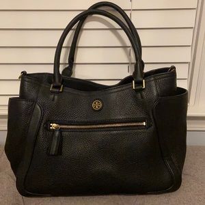 Tory Burch Large Frances Pebbled Leather Satchel